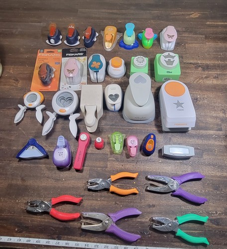 Paper craft punches mixed lot - punches,